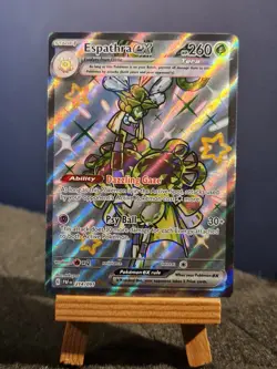 Pokemon Card Espathra EX 214/091 Paldean Fates Full Art Shiny NM UK Seller - Image 1