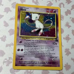 Pokemon Mew #9 HOLO Black Star Promo Card VINTAGE WoTC SWIRL ?? - Image 1