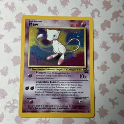 Pokemon Mew #9 HOLO Black Star Promo Card VINTAGE WoTC SWIRL ?? - Image 2