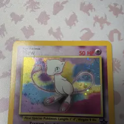 Pokemon Mew #9 HOLO Black Star Promo Card VINTAGE WoTC SWIRL ?? - Image 4