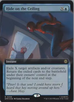 MTG (FOIL) Hide on the Ceiling (Extended Art) R Marvel's Spider-Man 249 NM - Image 1