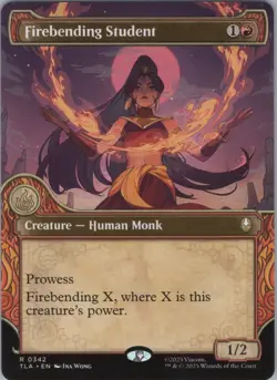 MTG Normal Firebending Student (Showcase) R Avatar: The Last Airbender 342 NM - Image 1