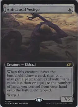 MTG Foil Anticausal Vestige (Extended Art) R Edge of Eternities 317 NM - Image 1