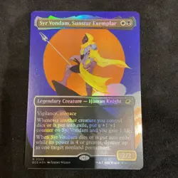 Syr Vondam, Sunstar Exemplar (Borderless) Edge of Eternities Foil - Image 1