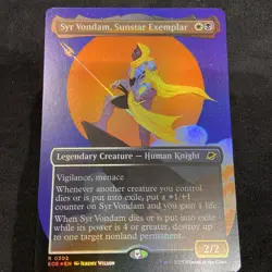 Syr Vondam, Sunstar Exemplar (Borderless) Edge of Eternities Foil - Image 2