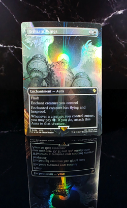 Brilliant Wings Borderless Foil x1 #0454 - MTG Final Fantasy - *Holiday Release* - Image 1