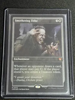Smothering Tithe Foil Etched MTG Commander Masters Unplayed NM CMM 473 - Image 3