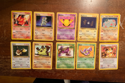 10 VINTAGE Pokemon Cards from Various Classic Sets!! - Image 1