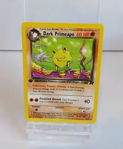 Dark Primeape 43/82 Team Rocket 1st Edition Regular NM Pokemon - Image 1