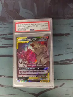 2019 Pokemon Mega Sableye & Tyranitar GX #126 PSA 10 GEM MINT Unified Minds - Image 1