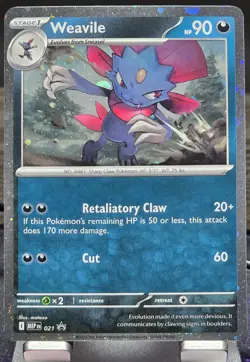 Pokemon - Weavile 021 MEP (Black Star Promo) / Phantasmal Flames - Image 1