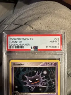 Pokemon EX Legend Maker 35 Haunter 2006 Reverse PSA 8 - Image 5