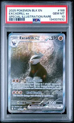 PSA 10 EXCADRILL EX 168/086 SPECIAL ILLUSTRATION RARE BLACK BOLT POKEMON ?? - Image 1