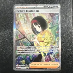 Erika’s Invitation SIR 203/165 Pokemon 151 English Scarlet & Violet Pokemon TCG - Image 1