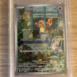 2023 POKEMON SVP EN-SV OBSIDIAN FLAMES ETB PROMO #044 CHARMANDER PSA 8 - Image 3