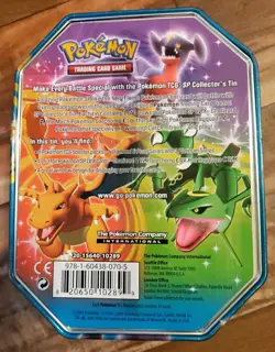 *EMPTY* 2009 POKEMON Diamond And Pearl Rayquaza Collectors Tin Only - Image 2