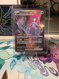 Pokemon Tcg Team Rockets Mewtwo EX Special Illustration Rare 231/182 GRADE READY - Image 1