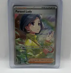 Pokemon TCG Parasol Lady 255/182 SIR Special Illustration Rare Paradox Rift NM! - Image 1