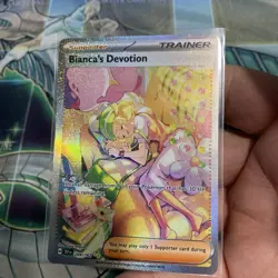 Bianca's Devotion NM SIR Temporal Forces 209/162 Pokemon TCG INK dot error - Image 2