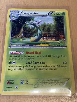 Pokemon TCG - Serperior Legendary Treasures 8/113 Holo Rare - Image 1