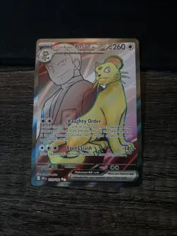 Team Rocket's Persian ex 219/182 Destined Rivals Holo Full Art Pokemon Nm - Image 1