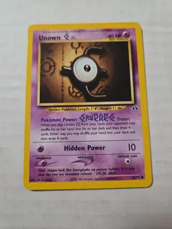 Unown [E] Common Neo Discovery 67/75 - Pokemon TCG- WOTC - Image 1