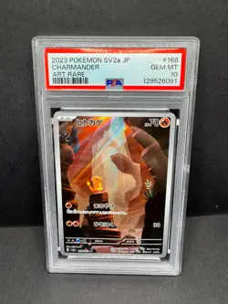 PSA 10 GEM MINT Charmander 151 SV2a Japanese Art Rare Holo Pokemon 168/165 z5 - Image 1