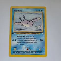 Pokemon TCG Mantine Neo Genesis 64/111 Regular 1st Edition Common - LP - Image 1