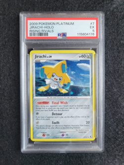 Pokemon TCG Jirachi Rising Rivals PSA 5 - 7/111 (2009) - Image 1
