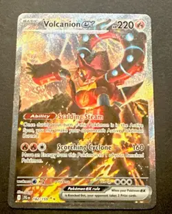 2025 POKEMON JOURNEY TOGETHER VOLCANION EX SPECIAL ILLUSTRATION RARE! - Image 1