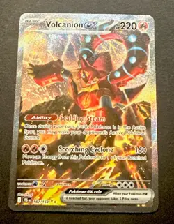 2025 POKEMON JOURNEY TOGETHER VOLCANION EX SPECIAL ILLUSTRATION RARE! - Image 2