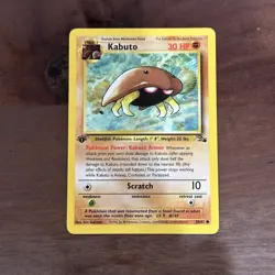 Pokemon TCG Kabuto 1st Edition Fossil #50/62 LP - Image 1