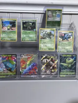 Pokemon TGC 9-card Grass Type Lot With 3 V’s And Trevenant Vmax Holo - Image 1