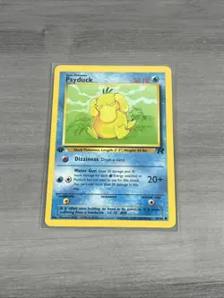 Psyduck 65/82 1st Edition Team Rocket Common 2000 English Pokemon Card WoTC - Image 1
