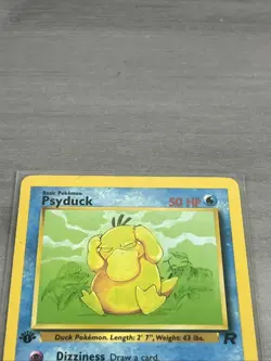 Psyduck 65/82 1st Edition Team Rocket Common 2000 English Pokemon Card WoTC - Image 5