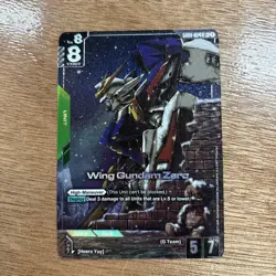 Gundam Card Game GD01-024 LR+ Wing Gundam Zero *Alt Art* - Image 1