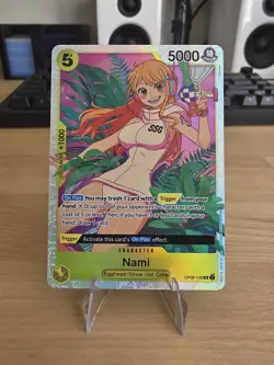 One Piece CCG Nami (SR) OP08-106 Two Legends Foil Card - Image 1
