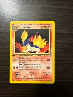 Quilava Neo Genesis 46/111 1st Edition Uncommon Vintage Pokemon TCG Card - Image 1