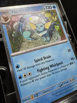 Vaporeon #168 Holo SVP: Black Star Promo Prismatic Evolutions Pokemon Card - Image 2