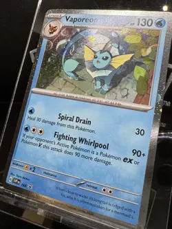 Vaporeon #168 Holo SVP: Black Star Promo Prismatic Evolutions Pokemon Card - Image 3