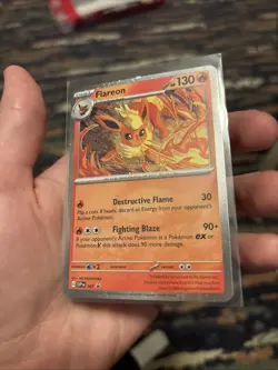 Cosmos Holo Flareon #167 Promo SV: Scarlet & Violet Promo Cards Pokemon - Image 3
