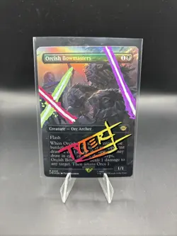 NM Full Art FOIL Orcish Bowmasters Original Artist Signature and Star Wars Alter - Image 1