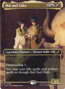 MTG: Avatar: The Last Airbender: Eternal-Legal: Borderless Mai and Zuko: LP Con - Image 1