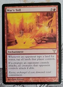 MTG War's Toll x1 NM ~Dissension (Magic the Gathering)*Free Shipping* - Image 1