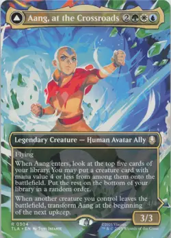 Aang, at the Crossroads (Borderless) R Avatar: The Last Airbender 304 NM MTG - Image 1