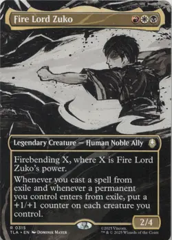Fire Lord Zuko (Borderless) R Avatar: The Last Airbender 315 NM MTG - Image 1
