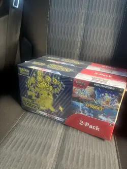 Pokemon SURGING SPARKS Elite Trainer Box Etb Booster Bundle Costco 2 Pack X2 ✅ - Image 2