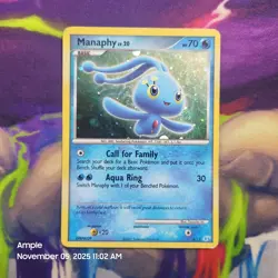 Manaphy LV. 20 - Pokemon Diamond & Pearl Trainer Kit (Manaphy Stamped) Holo Rare - Image 1