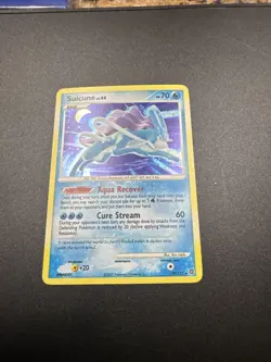 2007 POKEMON DIAMOND & PEARL SECRET WONDERS 19 SUICUNE-HOLO CRACKED ICE - Image 1