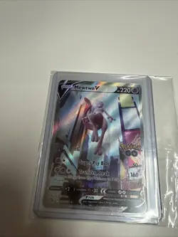 Mewtwo V (Alternate Full Art) 072/078 Pokemon GO Holo - Image 3